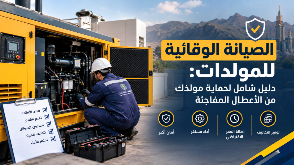 الصيانة الوقائية للمولدات دليل شامل لحماية مولدك من الأعطال المفاجئة